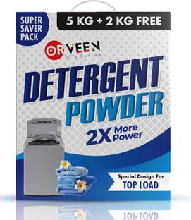 Orveen Top Load Matic Detergent Powder 7 Kg | Remove Tough Dried Stain* | Skin Friendly Detergent Powder (Active Fresh)