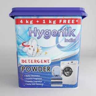 Neelkanth Enterprise Detergent Powder - 4 Kg + 1Kg Free | Top Load & Front Load, For Clean wash Detergent Powder (Active Fresh)