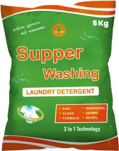 Sticky Active Wash Detergent Powder | Tough on Stains | Gentle on Fabrics, Colour-Safe Detergent Powder (LEMON)
