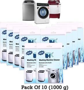 HK Washing Machine Cleaner (Descaler) (Pack of 10) Detergent Powder (Lemon)