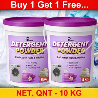 Pisharnath Detergent Powder 10 Kg Deep Cleaning Formula with Brightness and Fabric Care Detergent Powder (Fresh)