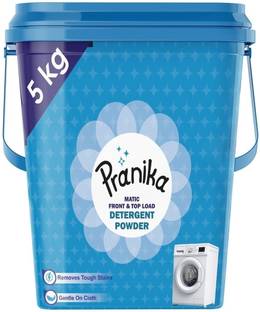 PRANIKA Double Power Detergent Powder - 5 Kg | Top Load & Front Load, Better wash Detergent Powder (Active Fresh)