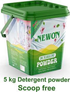 NEWON TRIPLE Power Detergent Powder - 5 Kg | Top Load & Front Load, Better clean Detergent Powder (Active Fresh)