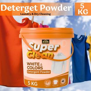 Sunita Dreams Detergent Powder 5KG Effective Stain Removal With Extra Foam Technology Detergent Powder (Fresh)