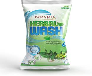 PATANJALI Herbal Wash Detergent Powder, Dissolves Easily & Removes Tough Stains Detergent Powder