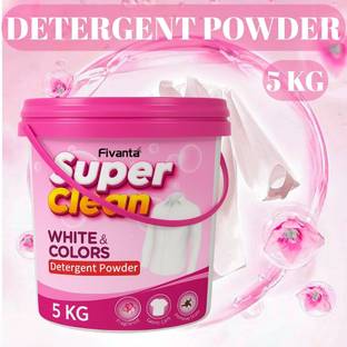 QANDQLIFESTYLE Detergent Powder 5 KG Active Clean Multi Action Powder Detergent Powder (Fresh)