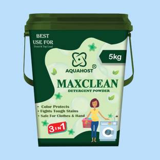 AQUAHOST Maxclean Laundry Detergent Powder – Safe for Top & Front Load Washing Machines Detergent Powder (Active Fresh)