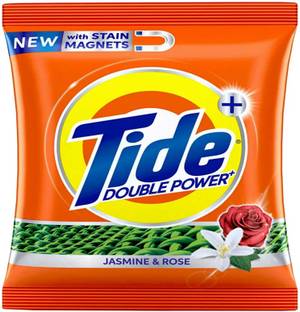 Tide + plus Stain Magnets & Jasmine & Rose Double Power Detergent Powder (jasmine & rose)