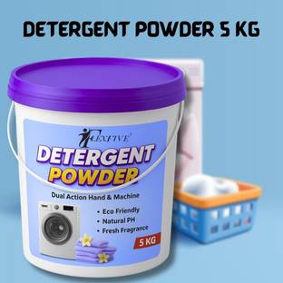 FLEXFIVE DETERGENT POWDER 5KG HIGH PERFORMANCE CLEAN REMOVES DIRT EXTRA FOAM FRESH Detergent Powder (FRESH)