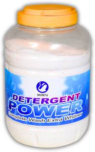 MONTU 4kg detergent powder deep clean stain removal colour safe surf Detergent Powder (After wash lime & lemon fragnance for 8 hours)