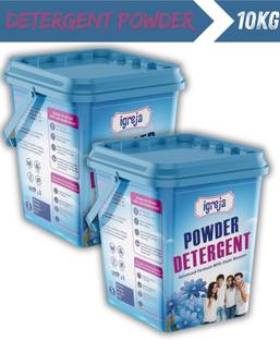 IGREJA Bright Like New Front/Top Load Stain Boost Blue Detergent Powder 10kg Detergent Powder (Active Fresh)