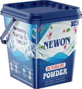 NEWON Detergent Powder Bucekt 5 Kg | For Top & Front Load, Active Clean Detergent Powder (Active Fresh)