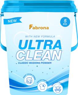 FABRONA Double Power Detergent Powder - 5 Kg | Top Load & Front Load, Better clean Detergent Powder (Ultra Clean)