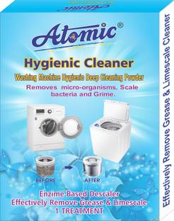 ATOMIC Washing Machine Tub & Drum Descaling Powder 150 GM for Top and Front Load Detergent Powder (Lemon)