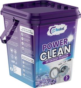 EROSKET Bright Like New Matic Front/Top Load Power Clean Blue Detergent Powder 5 kg Detergent Powder (Fresh)