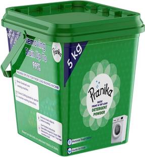 PRANIKA New Fresh Detergent Powder - 5 Kg | Top Load & Front Load, Better wash Detergent Powder (Active Fresh)