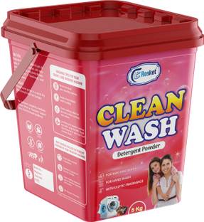 EROSKET Bright Like New Matic Front/Top Load Clean Wash Red Detergent Powder 5 kg Detergent Powder (Fresh)