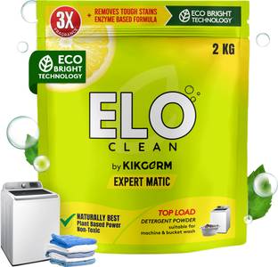 Kikgerm ELO Clean By Expert Matic Top Load Detergent Powder (Lemony Freshness)