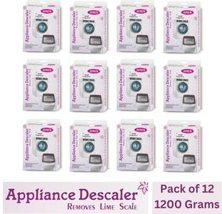 JIMEN Washing Machine Tub/Drum cleaning Powder with Best appliance Descaler Technology for any fully automatic front/top load washing machine pack of 12 (1200 gm). Detergent Powder (le)