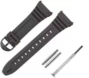 Bharasoft [CAS11] 18MM WATCH STRAP COMPATIBLE WITH CAS-IO W-96H WATCH" 18 mm Resin Watch Strap