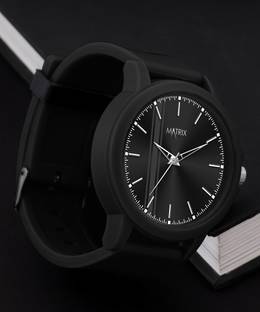 MATRIX Men's Wrist Watch Black Waterproof Analog Watch  - For Men & Women