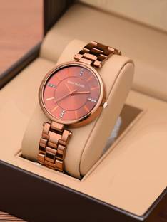 Daniel Radcliffe DB Round Rose Gold Analog Watch  - For Women