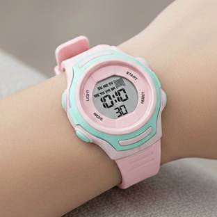 WiseWalker WiseWalker® Kids Pink Digital Watch Multifunction Digital Watch  - For Boys & Girls