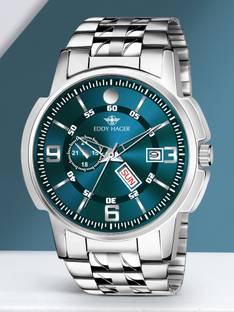 EDDY HAGER EH-226-OLIVE Olive Day and Date Analog Watch  - For Men