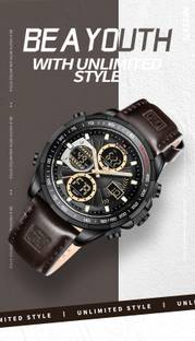 NAVIFORCE 9197 New Sports and professional digital and analog attractive Analog-Digital Watch Analog-Digital Watch  - For Men