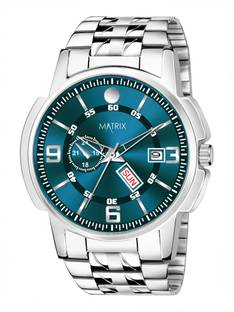 MATRIX DD-114-GR Green Day & Date Steel Analog Watch  - For Men & Women