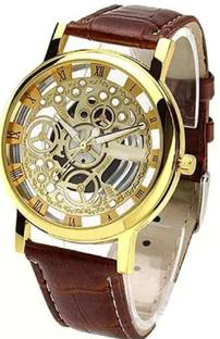 Kanishk Golden Vision : Skeleton Dial Classic Series Analog Watch  - For Men & Women