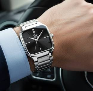 LIMESTONE NEW DESIGNER SQUARE DIAL QUARTZ Analog Watch  - For Men