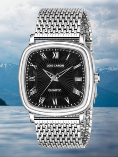 LOIS CARON LCS-4272 Elegant Series Square Quartz For /Boys Wrist Analog Watch  - For Men