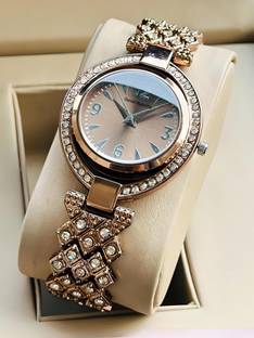 Daniel Radcliffe DRW0034 Diamond Fitted Double Frame Analog Watch  - For Women