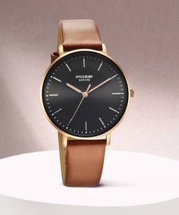 SONATA Poze Black Dial Black Strap Analog Watch  - For Women