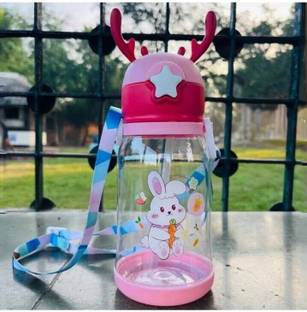 Naartjie Deer Horn Kids School Sipper Water Bottle with Strap for girls and boys 650 ml Water Bottle