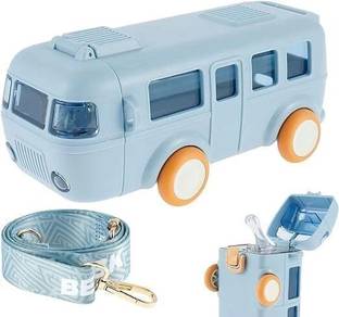 Bonsly School Bus Water Bottel Blue 500 ml Water Bottle