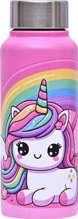 Vellora Unicorn Stainless Steel Water Bottle,Leak-Proof Bottle for Kid Travel Girls 500 ml Water Bottle
