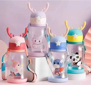 Mira Farmcraft Glance H2O Deer horn Cartoon sipper bottle for kids with strap 650 ml Water Bottle