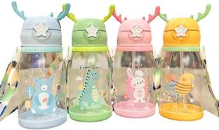 NJ ENTERPRISE Deer Horn Kids School Sipper Water Bottle with Strap for girls and boys 650 ml Water Bottles