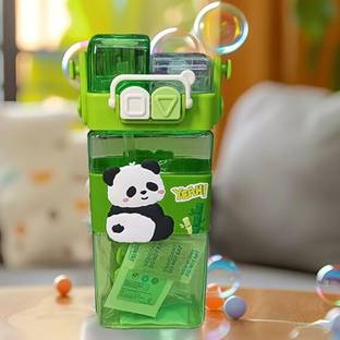 AWEJOY Kid's Cartoon Water Bottle for girls & boys, Leak-Proof, with Adjustable Strap 520 ml Water Bottle