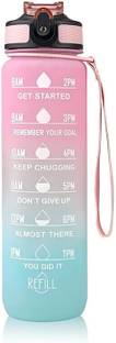 MHAX Motivational classic Unbreakable Silicone Water Bottle 1 Liters 1000 ml Water Bottle