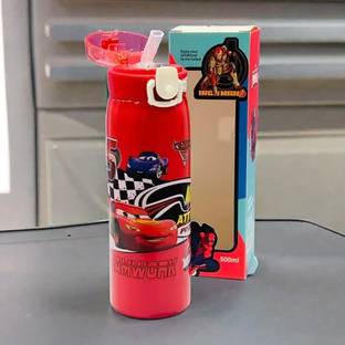 madhu store Cute Printed Stainless Steel Sipper Bottle for Kids. (Pack of 1) (Multicolor) 500 ml Water Bottle