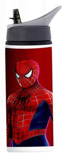 Printwala Spiderman Sipper Water Bottle Aluminium For Bithday Boys Girls Friends (GS-371) 600 ml Water Bottle