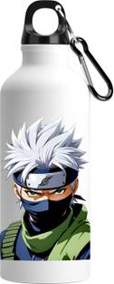 Trendblend Anime Theme Printed Sipper Water Bottle For Boy and Girl White Print-6 -cap- 750 ml Water Bottle
