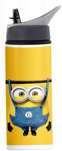 Printwala Minion Printed Bottle Minion Sipper Water Bottle(GCS-114) 600 ml Water Bottle