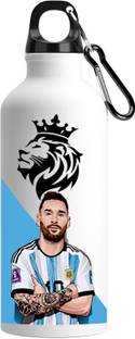 RON BRANDO Lionel Messi Print Printed Sports Aluminium Sublimation Sipper Water Bottle/PT-1 600 ml Water Bottle