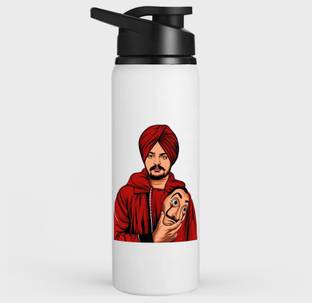 RON BRANDO Sidhu moose wala Printed Stylish Aluminium Water botter 750 ml Water Bottle