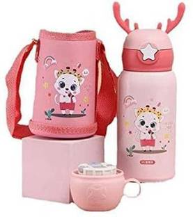 SHUANG YOU Kids Water Bottle Strap and Spare Cover Lid Bottle 550 ml