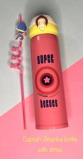Absolute Evolution Avengers Captain America Bottle with Straw 500 ml Water Bottles